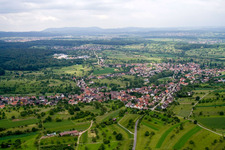 From the east in the district Obernhausen in Birkenfeld in the state Baden-Wuerttemberg, Germany