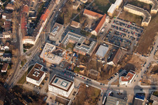 Project EASTSITE of BAU Bauträgergesellschaft mbH in the district Neuostheim in Mannheim in the state Baden-Wuerttemberg, Germany from a drone