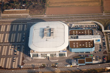 SAP Arena in the district Hochstätt in Mannheim in the state Baden-Wuerttemberg, Germany from above