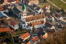 Catholic Church building in the village of in Ketsch in the state Baden-Wurttemberg, Germany