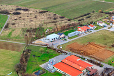 Industrial estate An der Ahlmühle, Timrott Bio-Produkte GmbH in Ilbesheim bei Landau in the state Rhineland-Palatinate, Germany