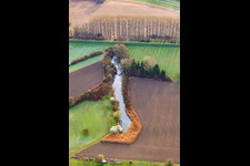 Moat in the district Maximiliansau in Wörth am Rhein in the state Rhineland-Palatinate, Germany