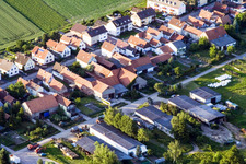 Drone image of Saarstr in Kandel in the state Rhineland-Palatinate, Germany