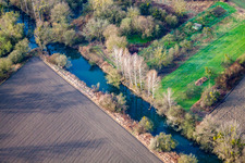 Tank ditch in the district Neuburgweier in Rheinstetten in the state Baden-Wuerttemberg, Germany