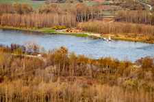 Rhine ferry "Baden-Pfalz in Neuburg am Rhein in the state Rhineland-Palatinate, Germany