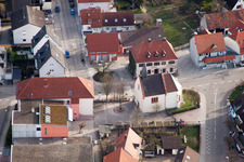 St. Ursula Chapel from the southwest in the district Neuburgweier in Rheinstetten in the state Baden-Wuerttemberg, Germany