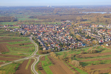 From the northeast in the district Illingen in Elchesheim-Illingen in the state Baden-Wuerttemberg, Germany