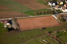 Hard court in the district Illingen in Elchesheim-Illingen in the state Baden-Wuerttemberg, Germany