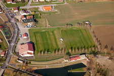 Aerial photograpy of Munchhausen in the state Bas-Rhin, France