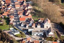 Munchhausen in the state Bas-Rhin, France seen from a drone