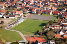 Mothern in the state Bas-Rhin, France from above