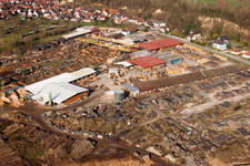 Aerial view of Mothern in the state Bas-Rhin, France