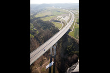 A71 valley bridge over the Zahme Gera in the district Geraberg in Geratal in the state Thuringia, Germany