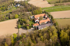 Aerial photograpy of Rittnerthof in the district Durlach in Karlsruhe in the state Baden-Wuerttemberg, Germany