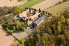 Rittnerthof in the district Durlach in Karlsruhe in the state Baden-Wuerttemberg, Germany out of the air