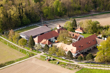 Rittnerthof in the district Durlach in Karlsruhe in the state Baden-Wuerttemberg, Germany out of the air