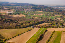 Drone image of Rittnerthof in the district Durlach in Karlsruhe in the state Baden-Wuerttemberg, Germany