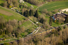 S-Bahn in the district Berghausen in Pfinztal in the state Baden-Wuerttemberg, Germany