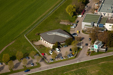 Fraunhofer Institute for Chemical Technology (ICT) in the district Berghausen in Pfinztal in the state Baden-Wuerttemberg, Germany out of the air