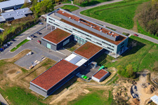 Bird's eye view of Pfinztal, Fraunhofer Institute for Chemical Technology (ICT) in the district Grötzingen in Karlsruhe in the state Baden-Wuerttemberg, Germany