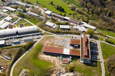 Drone image of Pfinztal, Fraunhofer Institute for Chemical Technology (ICT) in the district Grötzingen in Karlsruhe in the state Baden-Wuerttemberg, Germany