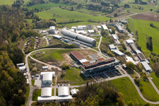 Pfinztal, Fraunhofer Institute for Chemical Technology (ICT) from the west in the district Grötzingen in Karlsruhe in the state Baden-Wuerttemberg, Germany