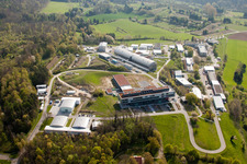 Pfinztal, Fraunhofer Institute for Chemical Technology (ICT) in the district Grötzingen in Karlsruhe in the state Baden-Wuerttemberg, Germany from a drone