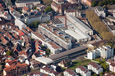 Development area of industrial conversion project zur Giesserei in the district Durlach in Karlsruhe in the state Baden-Wurttemberg