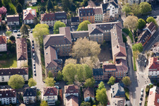 School building of the Markgrafen-Gymnasium in the district Durlach in Karlsruhe in the state Baden-Wurttemberg