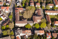 Markgrafen-Gymnasium in the district Durlach in Karlsruhe in the state Baden-Wuerttemberg, Germany