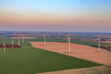 Wind farm in Jüterbog in the state Brandenburg, Germany