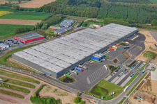 Logistics center Gazely in the Horst industrial park in the district Minderslachen in Kandel in the state Rhineland-Palatinate, Germany