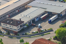 Nuss forwarding company in the Horst industrial park in the district Minderslachen in Kandel in the state Rhineland-Palatinate, Germany