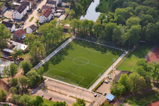 Artificial turf pitch in Kandel in the state Rhineland-Palatinate, Germany