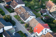 Drone recording of District Grünwettersbach in Karlsruhe in the state Baden-Wuerttemberg, Germany