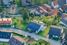 Albert Schneller Way in the district Grünwettersbach in Karlsruhe in the state Baden-Wuerttemberg, Germany from above