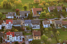 Aerial photograpy of On the mountain in the district Grünwettersbach in Karlsruhe in the state Baden-Wuerttemberg, Germany