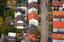 Home gardens in Rosenstr in the district Reichenbach in Waldbronn in the state Baden-Wuerttemberg, Germany