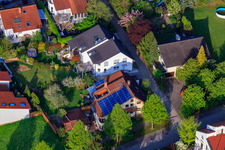 Ruländerstr in the district Stupferich in Karlsruhe in the state Baden-Wuerttemberg, Germany out of the air