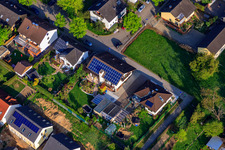 Aerial photograpy of Stutenpferchstr in the district Stupferich in Karlsruhe in the state Baden-Wuerttemberg, Germany