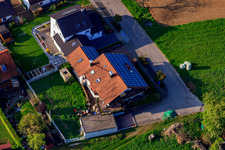 Behind the fence in the district Stupferich in Karlsruhe in the state Baden-Wuerttemberg, Germany