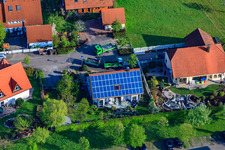 Gerbera Street in the district Stupferich in Karlsruhe in the state Baden-Wuerttemberg, Germany out of the air