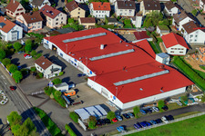 Schneider Stairs GmbH, ICON GmbH Exhibition Construction in the district Stupferich in Karlsruhe in the state Baden-Wuerttemberg, Germany out of the air