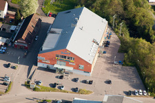 EDEKA Piston in the district Kleinsteinbach in Pfinztal in the state Baden-Wuerttemberg, Germany