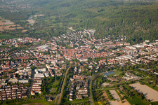 From the south in Ettlingen in the state Baden-Wuerttemberg, Germany