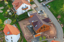 Schwester-Sylvia-Straße in the new Kreuzäcker development area in the district Völkersbach in Malsch in the state Baden-Wuerttemberg, Germany