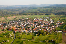 From the northwest in the district Völkersbach in Malsch in the state Baden-Wuerttemberg, Germany