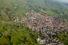 Malsch in the state Baden-Wuerttemberg, Germany seen from a drone