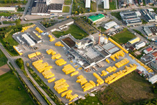 Aerial photograpy of Ytong factory in Malsch in the state Baden-Wuerttemberg, Germany