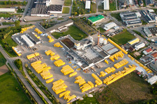 Oblique view of Ytong factory in Malsch in the state Baden-Wuerttemberg, Germany